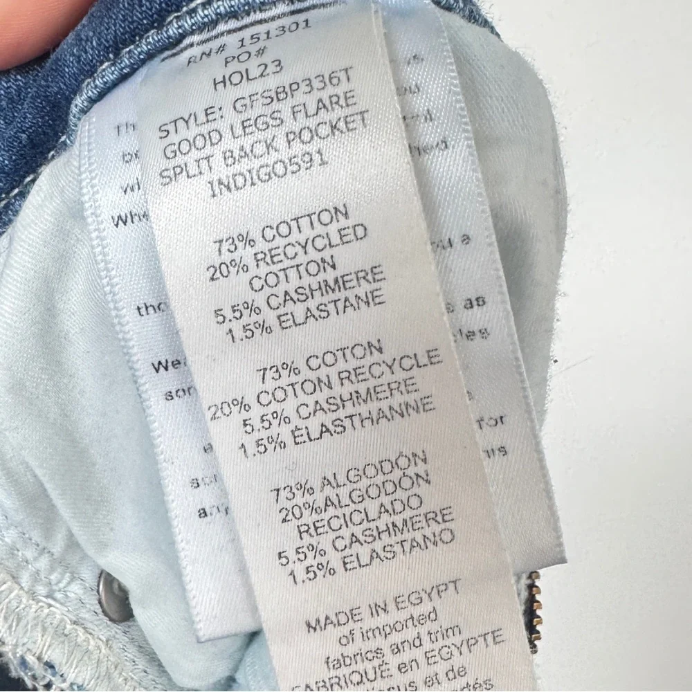 Good American High Rise Blue Jeans - Picture 4 of 4